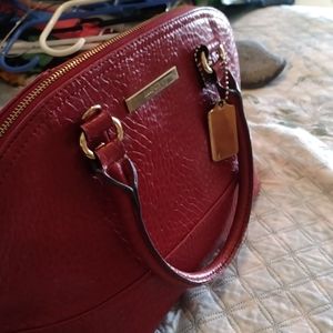 Deep Red Anne Klein Ladies Handbag Purse